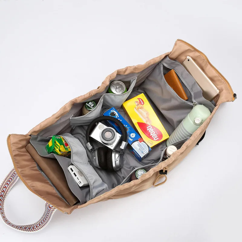 Versatile Diaper Bag Travel Cradle Duffel Bag Outdoor Camping Shopping Storage Handbag Compartments Mummy Bag Sports Backpack