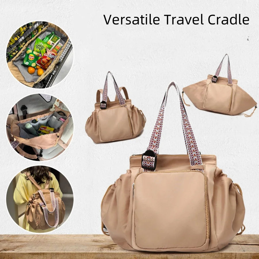 Versatile Diaper Bag Travel Cradle Duffel Bag Outdoor Camping Shopping Storage Handbag Compartments Mummy Bag Sports Backpack