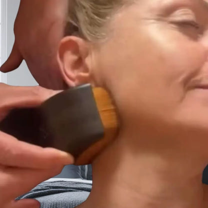 Portable Lymphatic Contour Face Brush Multi-Function Chin Reduce Puffiness Lymphatic Drainage Face Brushs Facial Sculpting Tool