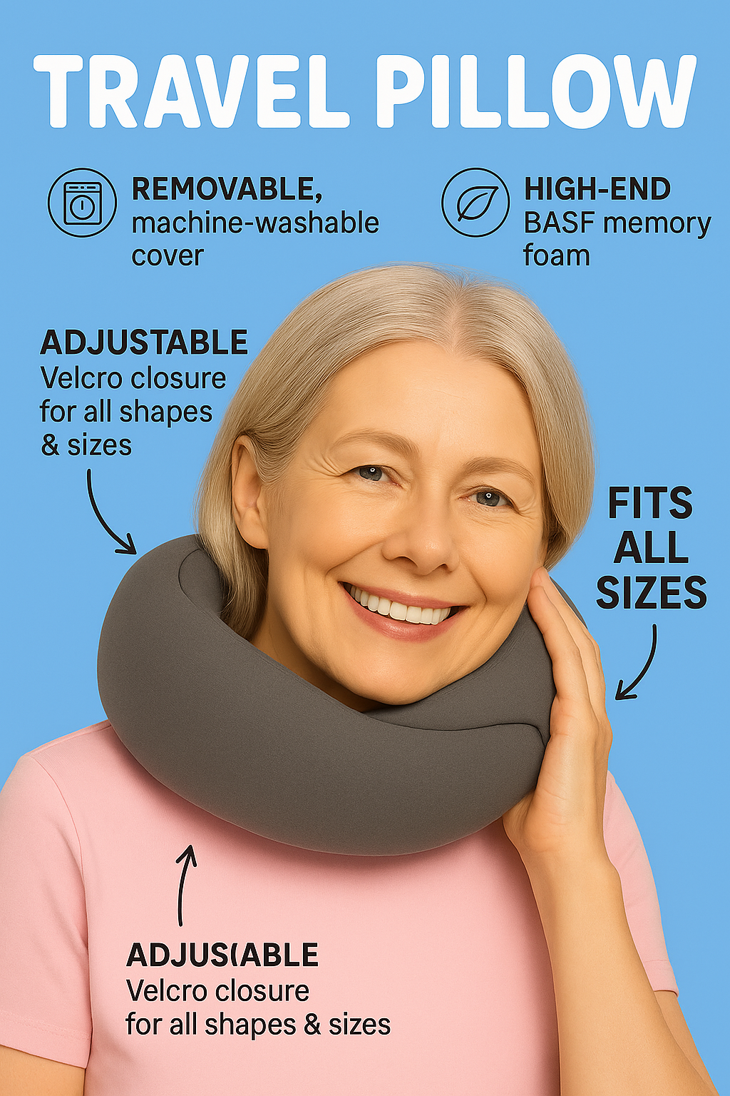 SnugCloud® Travel Pillow