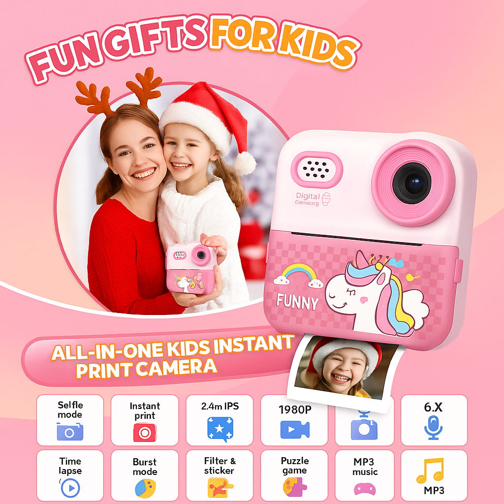 SnapBuddy Instant Print Kids Camera